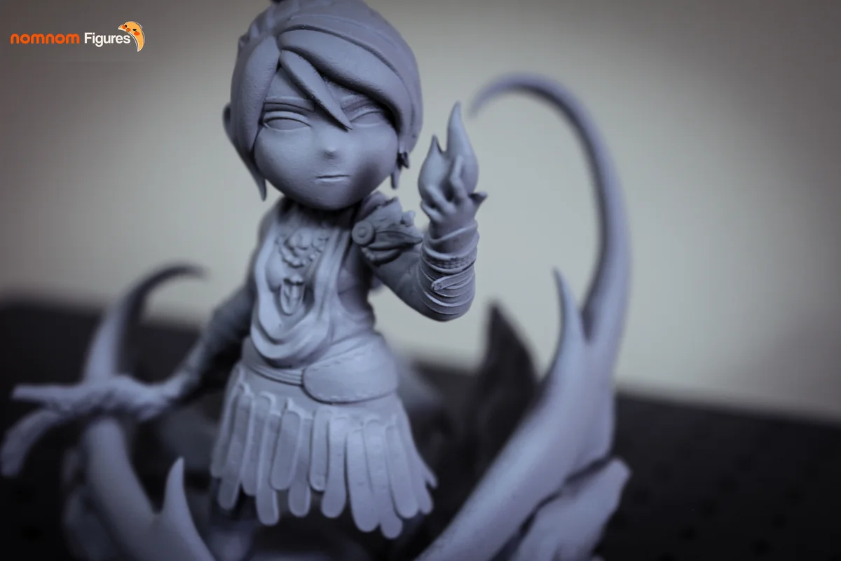 Chibi Morrigan | Fan Art | 3D Printed Resin Model Garage Kit | *Un-Painted* | Nomnom 3