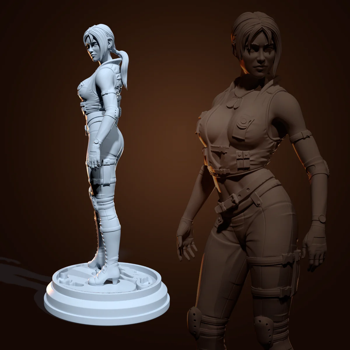 Sonya Blade | Fan Art | 3D Printed Resin Model Garage Kit | *Un-Painted* | H3LL Creator