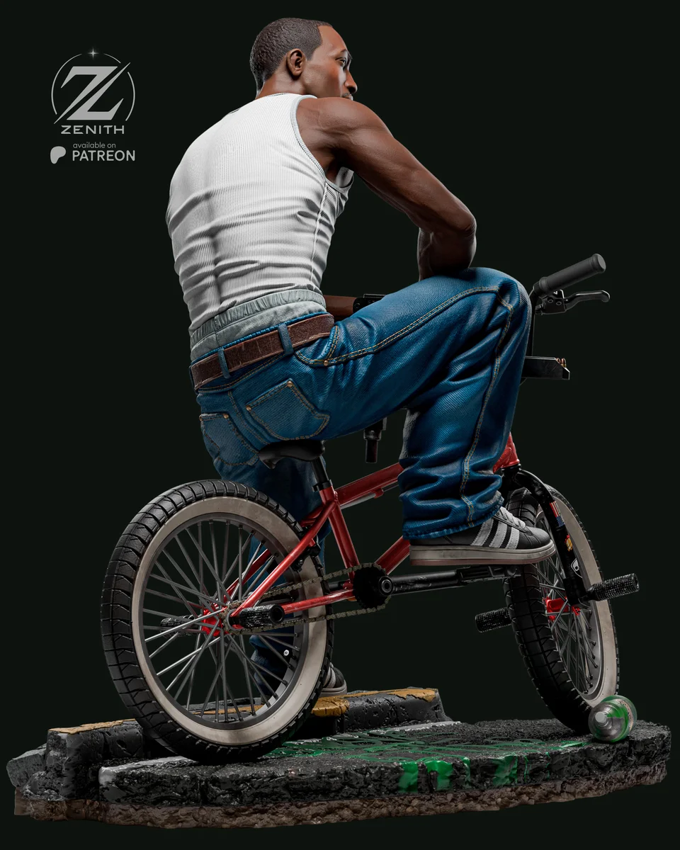CJ GTA | Fan Art | 3D Printed Resin Model Garage Kit | *Un-Painted* | Zenith Studios 8