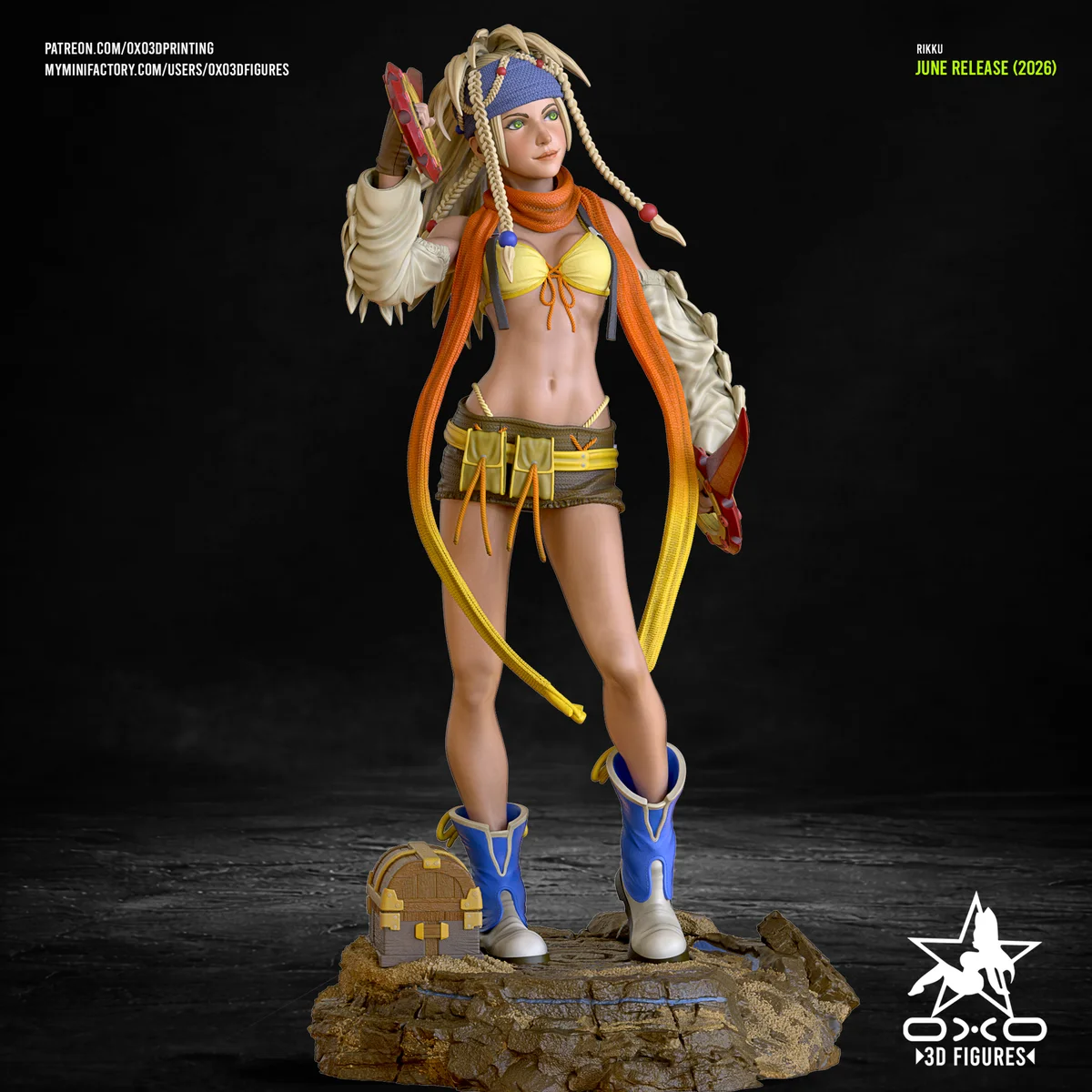 Rikku | Fan Art | 3D Printed Resin Model Garage Kit | *Un-Painted* | OXO3D 5