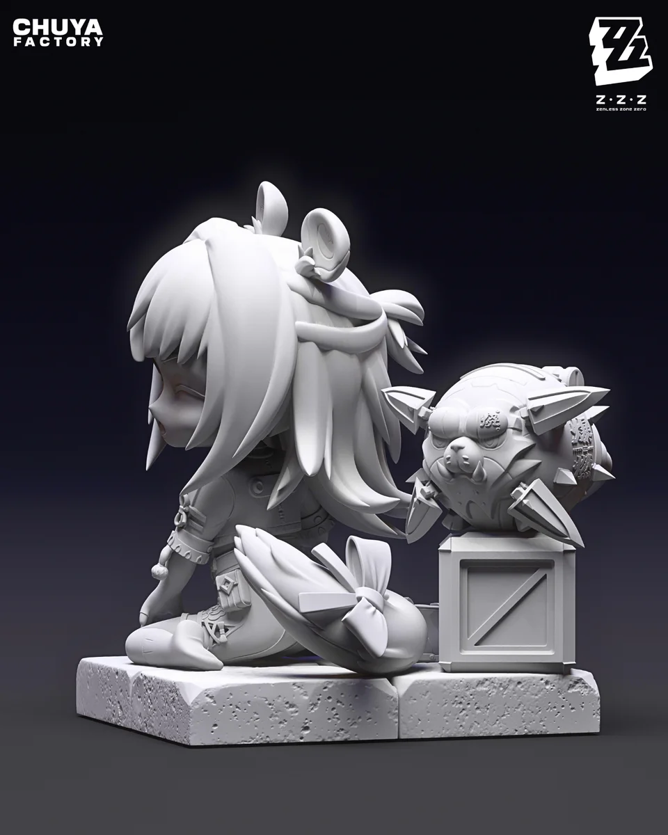 Chibi Ju Fufu | Fan Art | 3D Printed Resin Model Garage Kit | *Un-Painted* | Chuya Factory 13