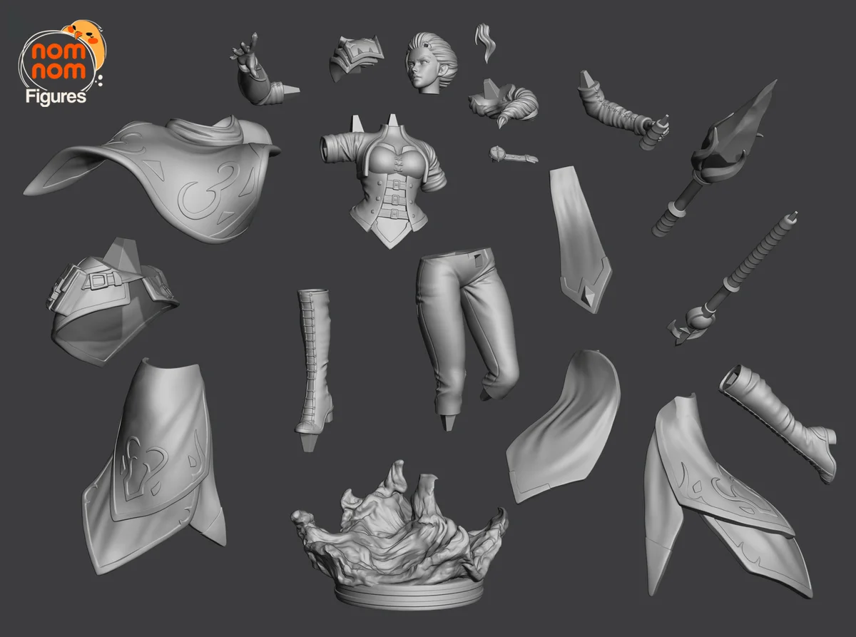Jaina Proudmoore | Fan Art | 3D Printed Resin Model Garage Kit | *Un-Painted* | Nomnom 3
