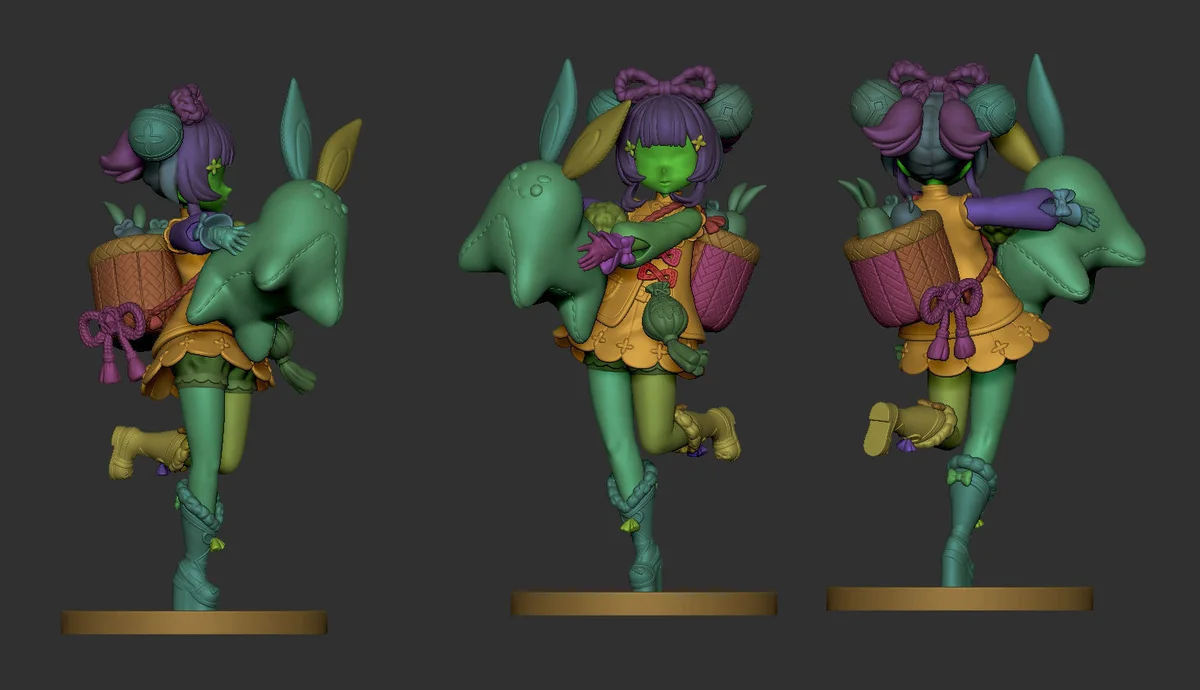 Yaoyao | Fan Art | 3D Printed Resin Model Garage Kit | *Un-Painted* | Sin3Dstudio 6