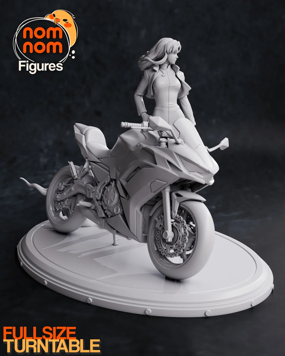Misato | Fan Art | 3D Printed Resin Model Garage Kit | *Un-Painted* | Nomnom 7
