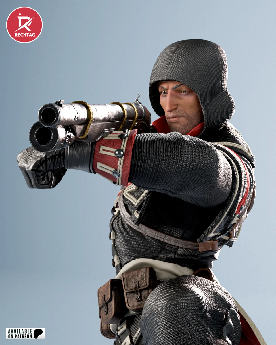 Shay Cormac | Fan Art | 3D Printed Resin Model Garage Kit | *Un-Painted* | Rechtag 4