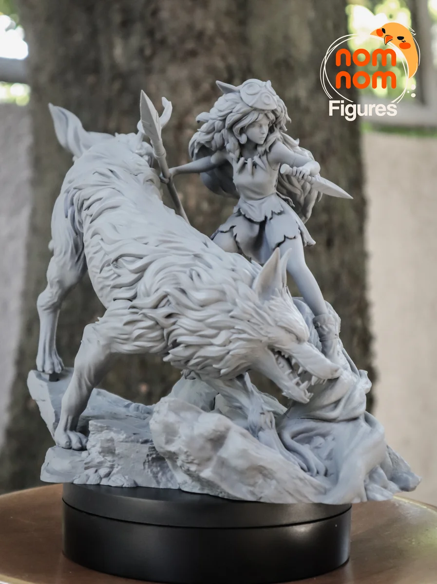 Princess Mononoke | Fan Art | 3D Printed Resin Model Garage Kit | *Un-Painted* | Nomnom 3