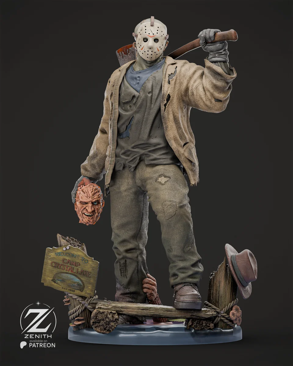 Jason | Fan Art | 3D Printed Resin Model Garage Kit | *Un-Painted* | Zenith Studios 9