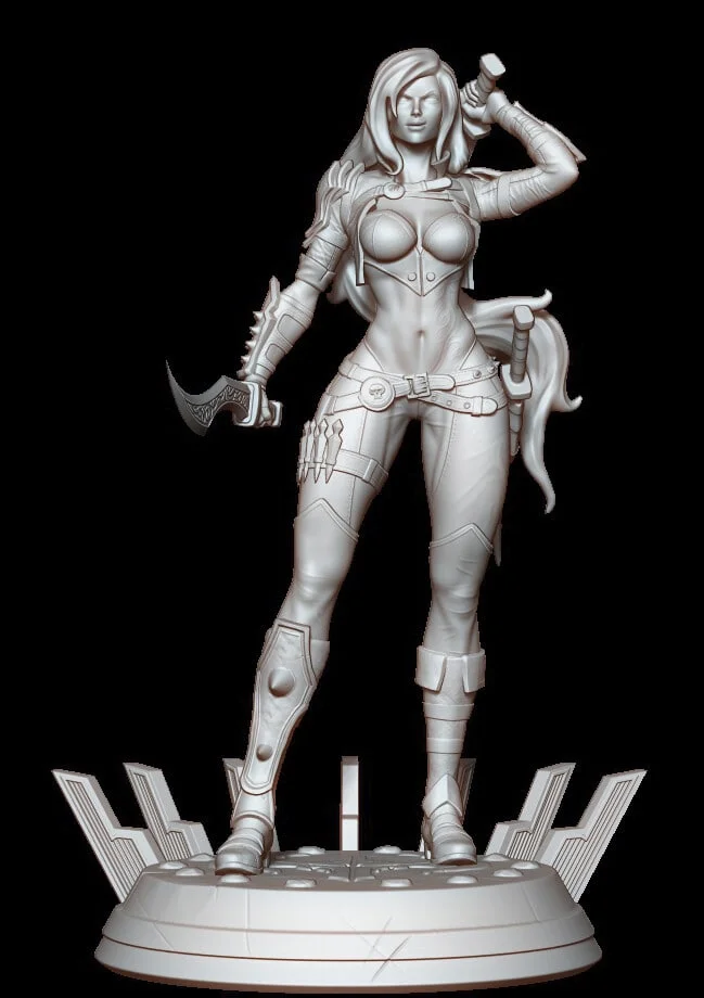 Katarina | Fan Art | 3D Printed Resin Model Garage Kit | *Un-Painted* | 3DMoonn 5
