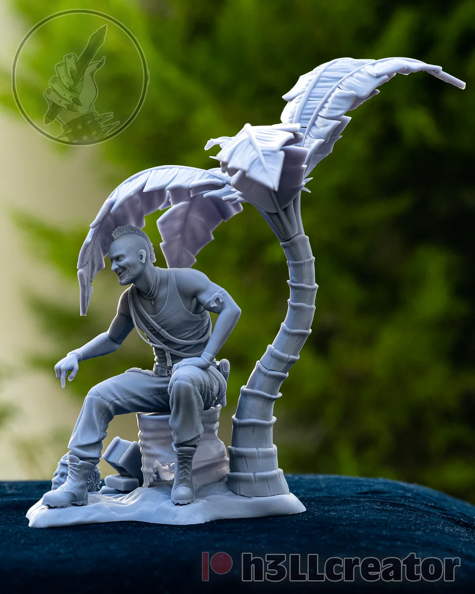 Vaas | Fan Art | 3D Printed Resin Model Garage Kit | *Un-Painted* | H3LL Creator 6