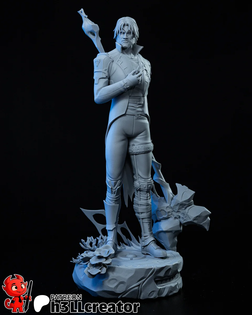 Jayce Talis | Fan Art | 3D Printed Resin Model Garage Kit | *Un-Painted* | H3LL Creator 3