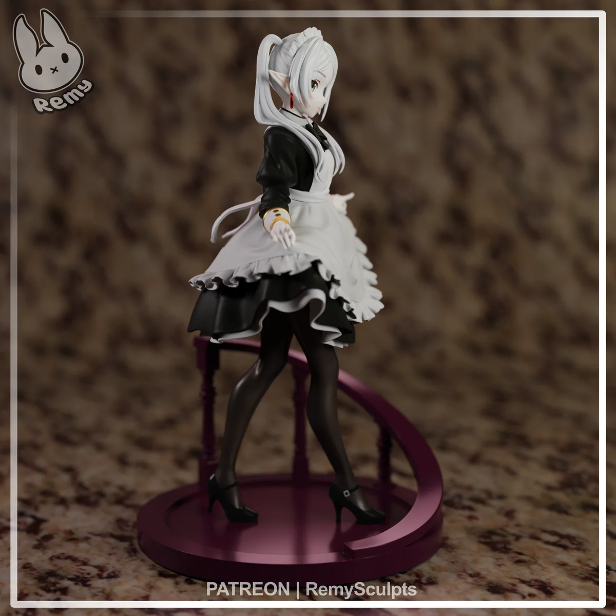 Frieren (Maid) | Fan Art | 3D Printed Resin Model Garage Kit | *Un-Painted* | Remy Sculpts 3