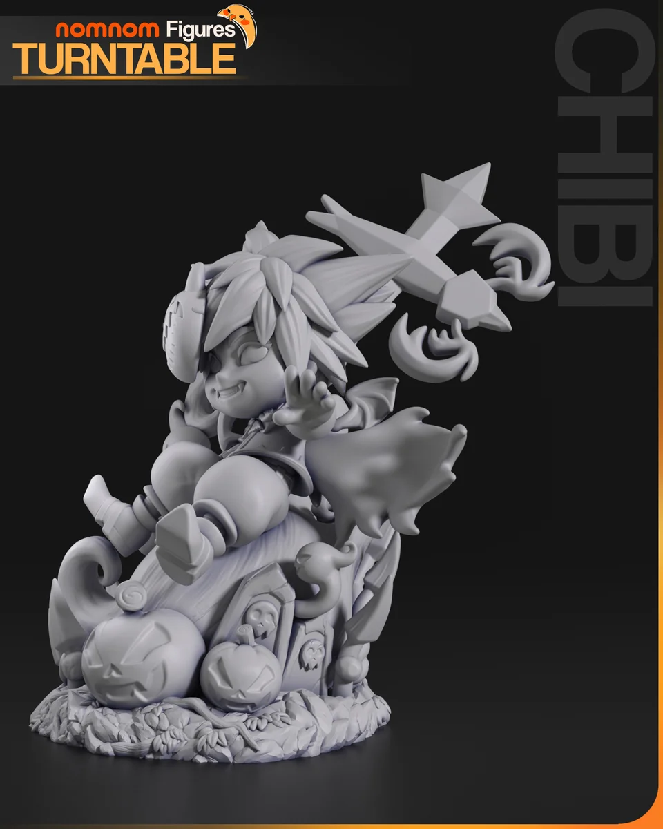 Chibi Sora (Halloween Town ver) | Fan Art | 3D Printed Resin Model Garage Kit | *Un-Painted* | Nomnom 6