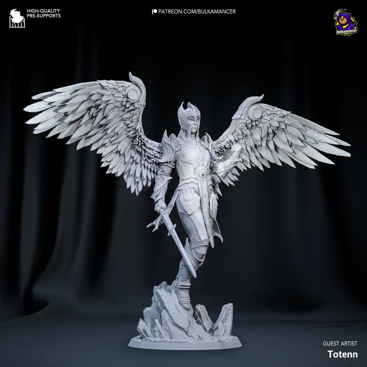 Resplendent Paladin | Fan Art | 3D Printed Resin Model Garage Kit | *Un-Painted* | Bulkamancer 8